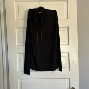 Columbia Cowl Neck Black long Sleeve Top